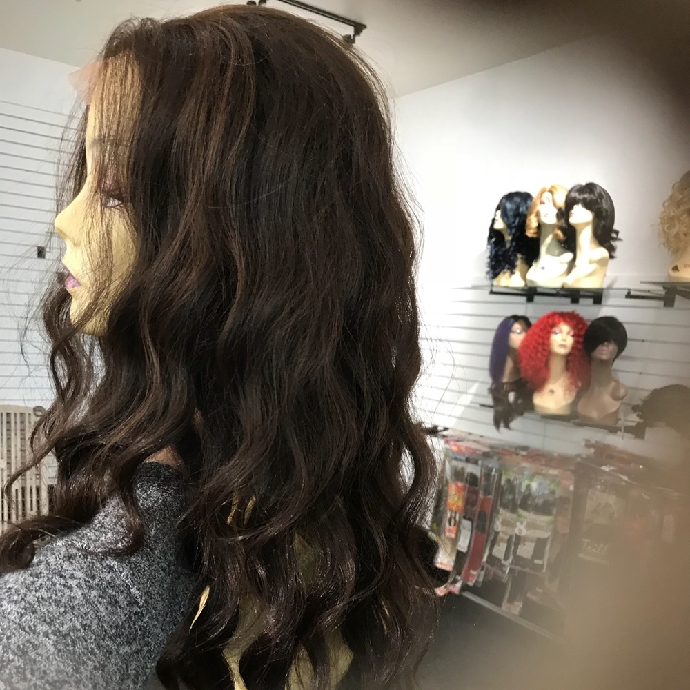 Human hair Blende Wig full lace